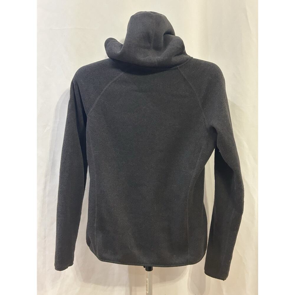 The North Face Hooded Gray Button-Up Henley Sweater Women's size L - Picture 2 of 3
